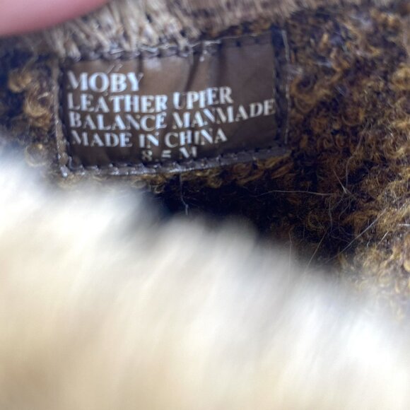 Y2K Clogs Shoes Womens Size 8.5 Wooden Heel Studded Animal Print Boho Hippie - Picture 9 of 9